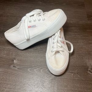 White Platform Superga Sneaker